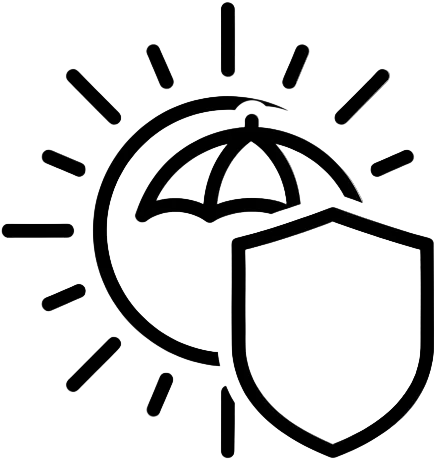 Icono de protección solar